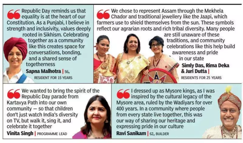 Bengaluru Villa Community Unites in Patriotic Republic Day Parade