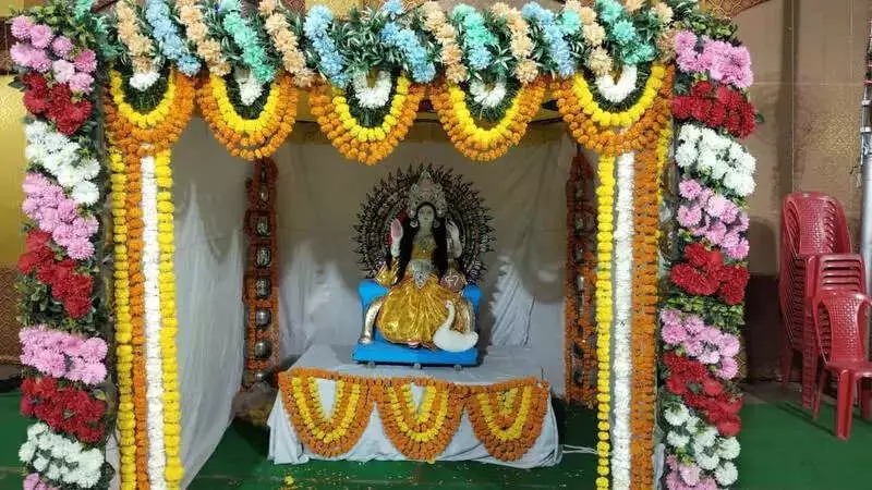 Bhopal Dons Yellow for Saraswati Puja Celebrating Wisdom and Spring