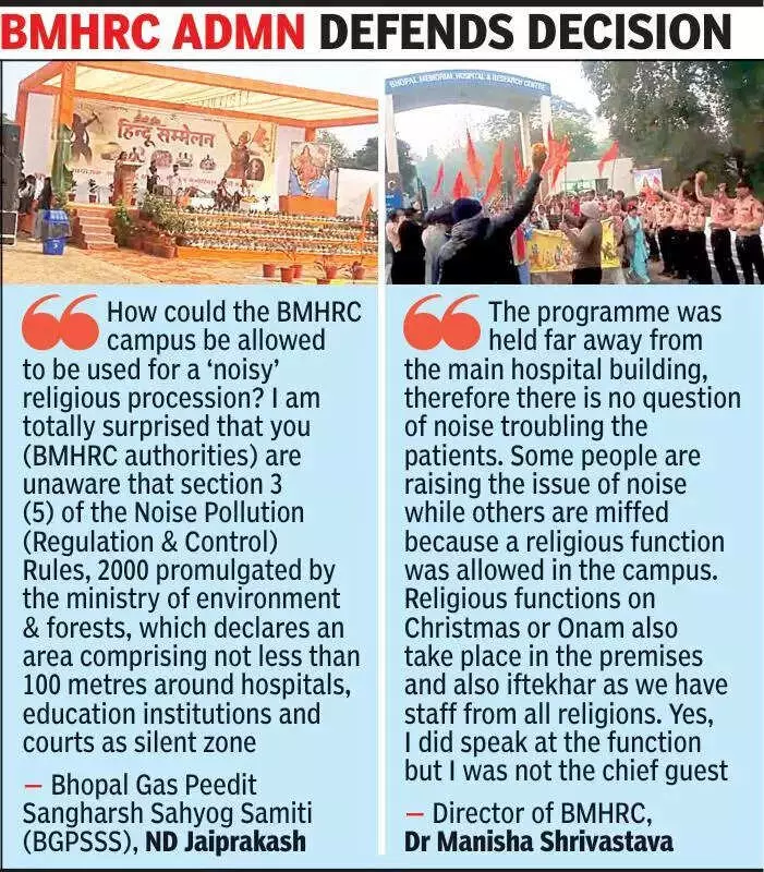 Bhopal Hospital's 'Virat Hindu Sammelan' Sparks Outrage Over Noise Violations