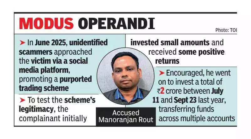 Bhubaneswar Consultant Arrested for Rs 2 Crore Cyber Fraud Targeting IT Employee