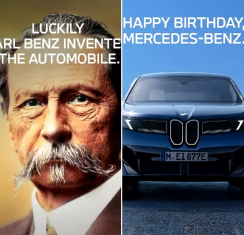 BMW's Witty 140th Birthday Wish to Mercedes-Benz Celebrates Century-Old Rivalry
