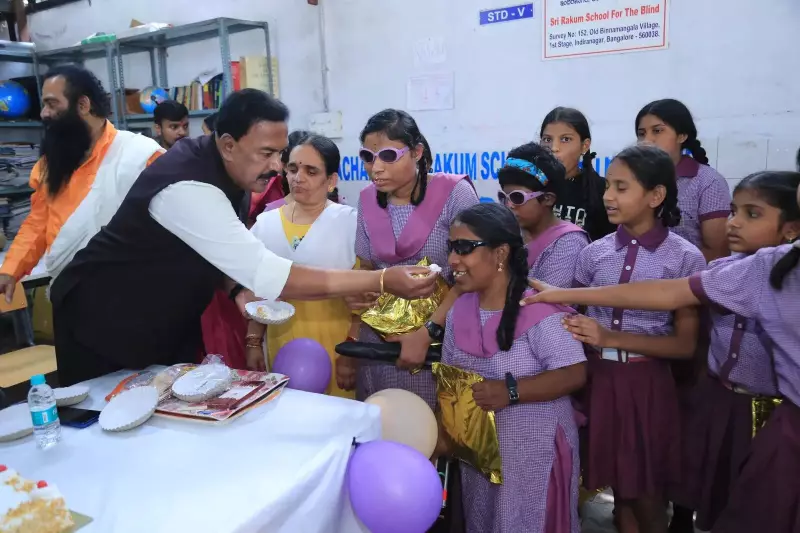 BNS Reddy Marks Birthday Feeding 1500 Blind Kids, Champions 30-Year Legacy