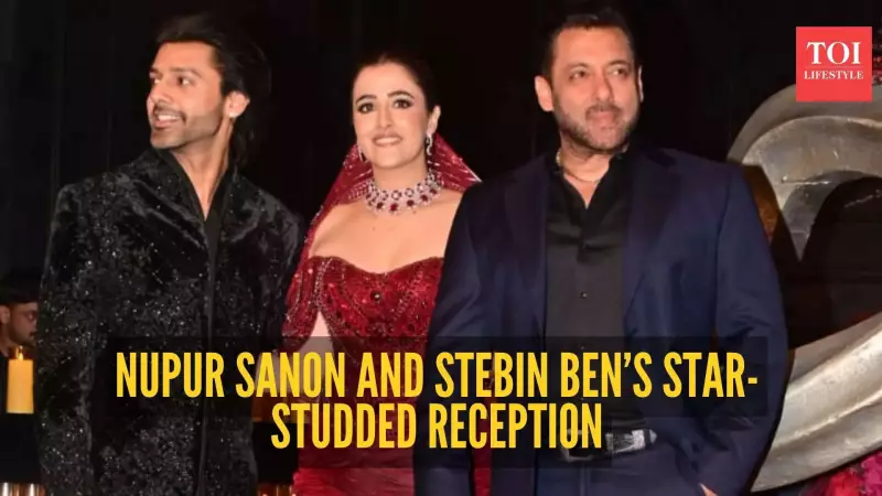 Bollywood Stars Shine at Nupur Sanon and Stebin Ben's Glamorous Mumbai Reception