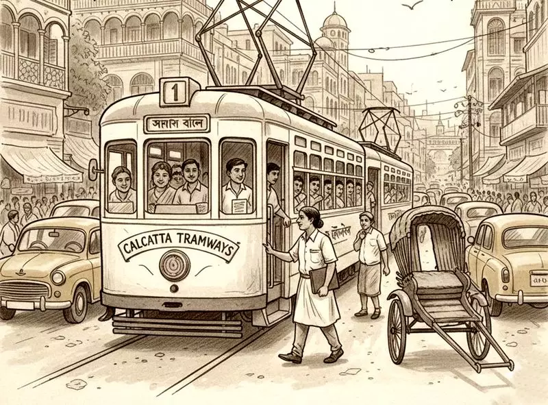 Calcutta's Timeless Trams: A Nostalgic Journey Through the City's Heritage