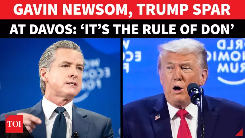 California Governor Gavin Newsom Issues 'Code Red' Warning For America At Davos Summit