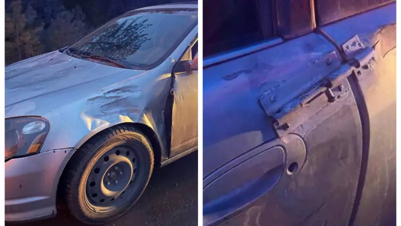 Canadian Police Arrest 22-Year-Old for Speeding in Car Held Together by Garden Latch