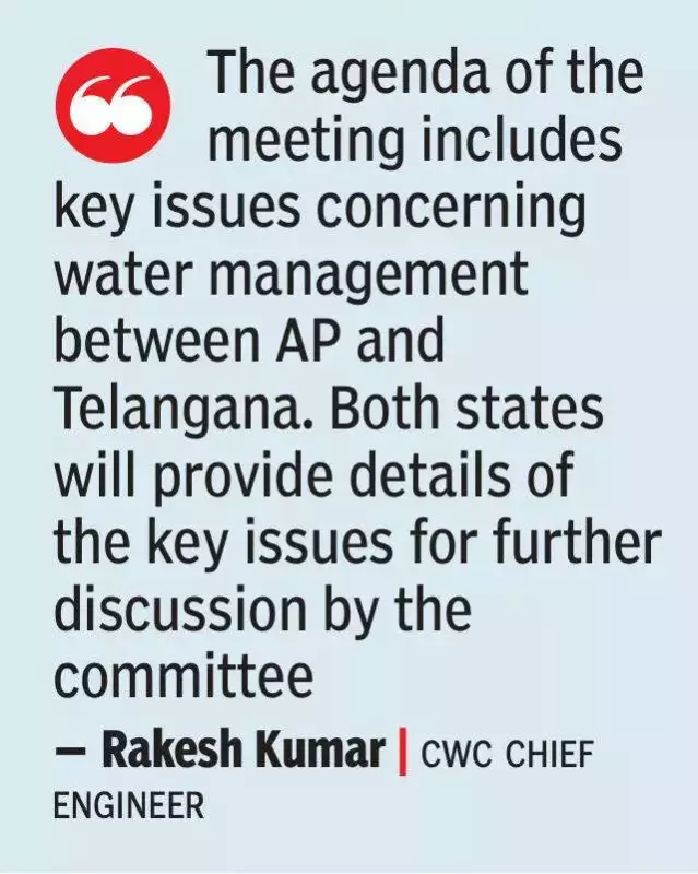 Central Water Panel to Hold First Meeting on Telangana-AP Water Dispute in Delhi