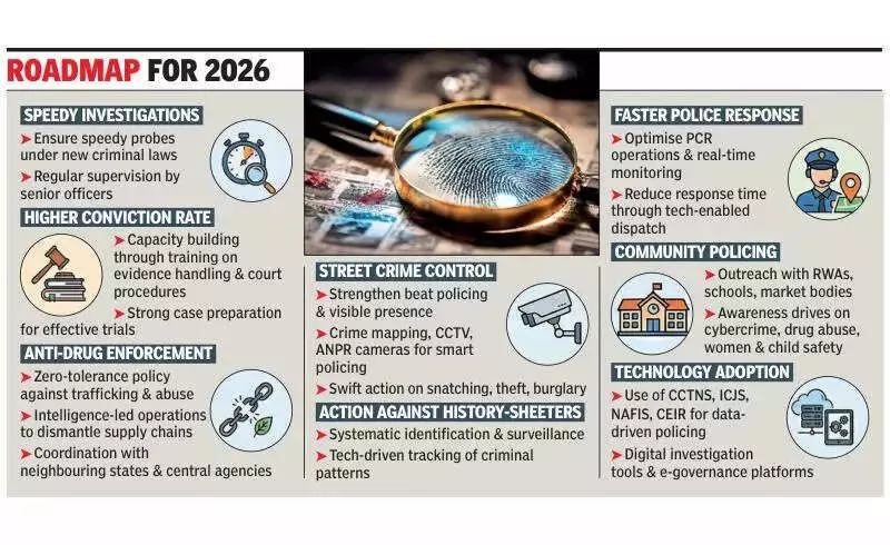 Chandigarh Police Unveils 2026 Roadmap: High Conviction, Anti-Drug Drive & Tech Focus