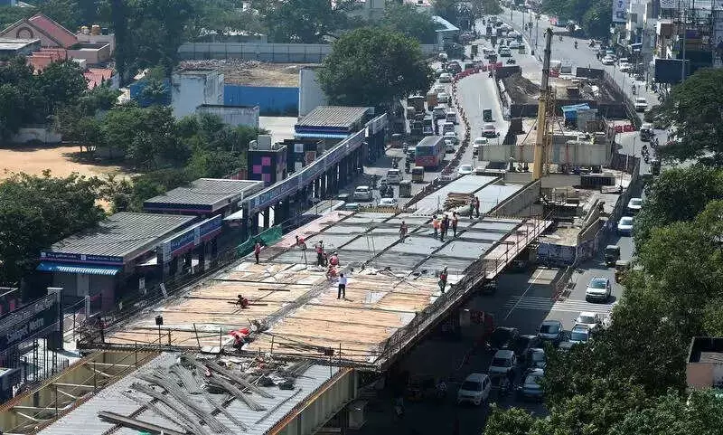 Chennai Flyover Work Accelerates with 300 More Workers During Pongal Holidays