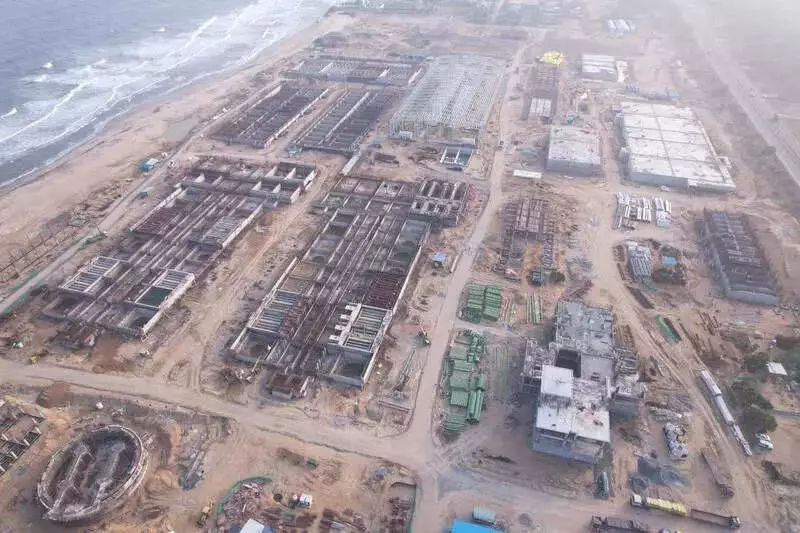 Chennai's 400 MLD Perur Desalination Plant 60% Complete, Set for 2027 Launch
