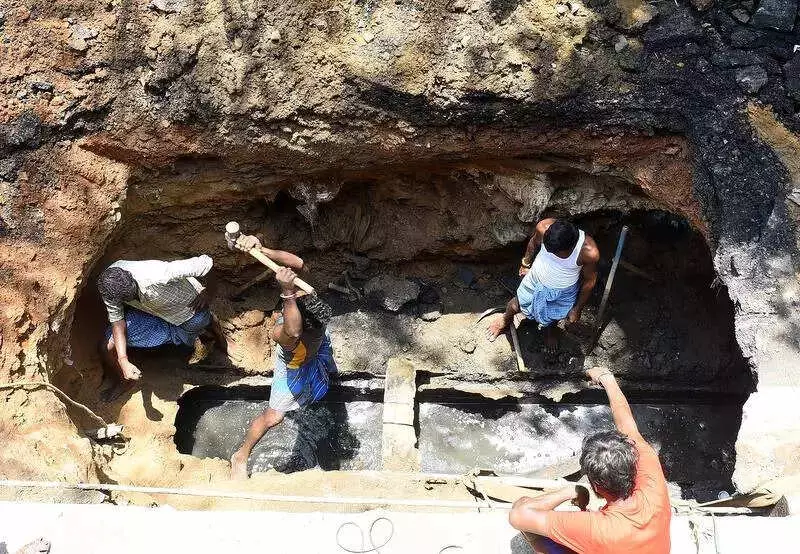 Chennai's R K Mutt Road Caves In Again, Exposing 25-Year-Old Sewer Crisis