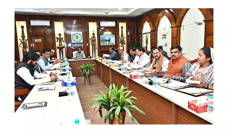Chhattisgarh Cabinet Approves Key Decisions Under CM Vishnu Deo Sai's Leadership