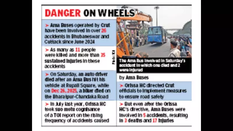 CM Majhi Announces Rs 4 Lakh Aid After Ama Bus Accident Kills Auto Driver in Bhubaneswar