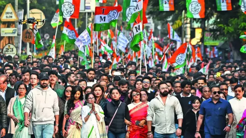 CM Mamata Banerjee Files FIRs Against ED, Leads 6km March in Kolkata Protest