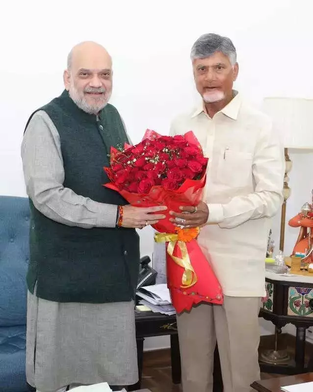 CM Naidu Meets Amit Shah, Seeks Higher Central Funds for Andhra Projects