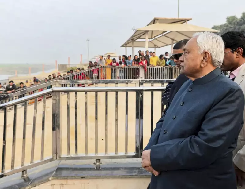 CM Nitish Kumar Inspects Sidhi Ghat Development, Recalls Childhood Memories
