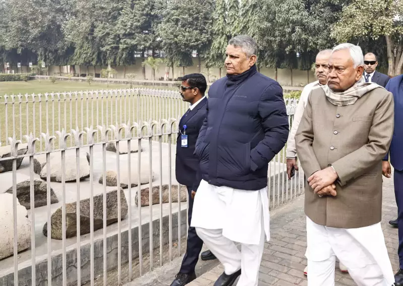 CM Nitish Kumar Inspects Waterlogged Kumhrar Park, Seeks Centre's Help for Conservation