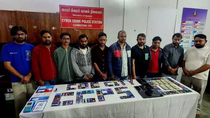 Coimbatore Cyber Police Nab 10 from Gujarat in 16.47 Lakh RTO Scam