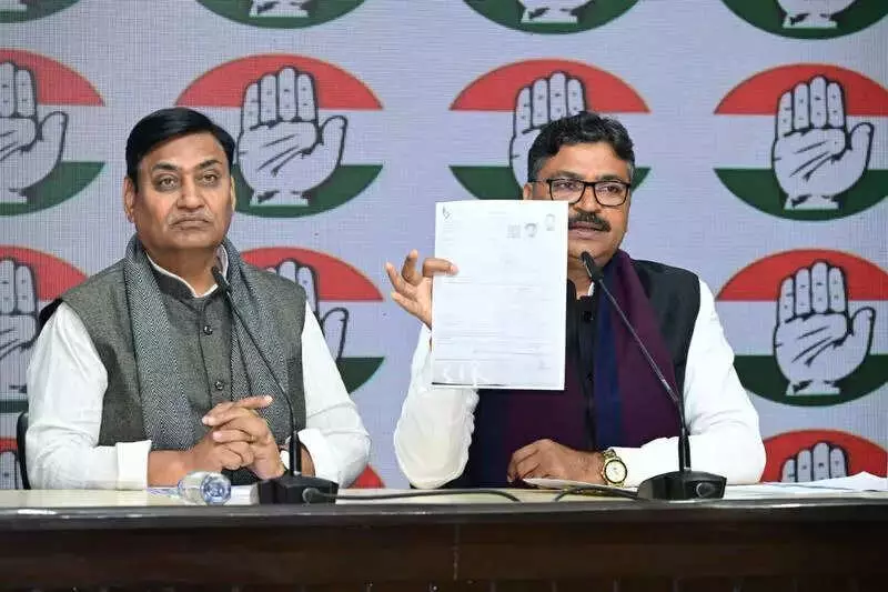 Congress Accuses BJP of Voter Roll Tampering in Rajasthan, Names Shah and Santosh
