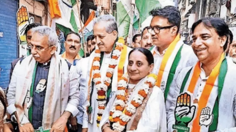 Congress Candidate Nassima Juneja Campaigns in Mumbai's Ward 213 with MLA Amin Patel