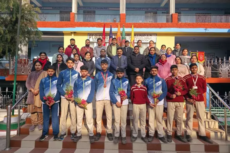 DAV Students Shine at National Sports Championships, Bring Home Glory