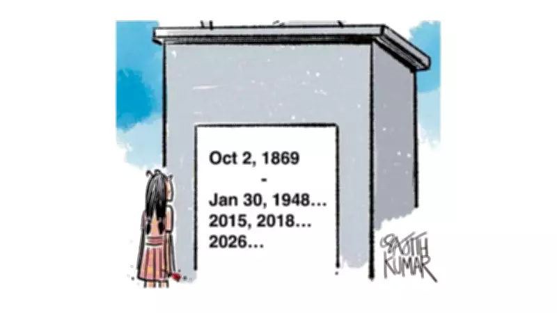 Deccan Herald's Poignant Cartoon Tribute to Mahatma Gandhi's Legacy