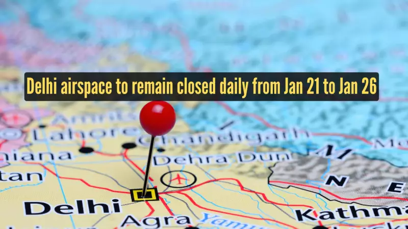 Delhi Airspace Shutdown for Republic Day Rehearsals to Disrupt 600+ Flights