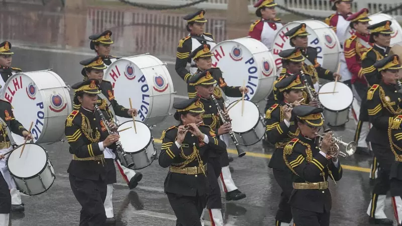 Delhi's First 2026 Rain Drenches Republic Day Parade Rehearsal