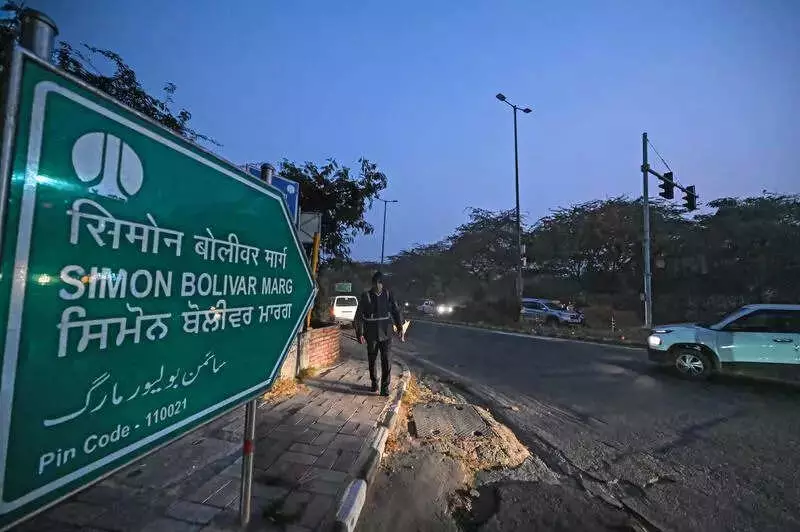 Delhi's Simon Bolivar Marg: A Quiet Tribute Amid Venezuela Crisis