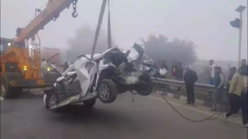 Dense Fog Causes Deadly Multi-Vehicle Pile-Up on NH-48 in Bhilwara