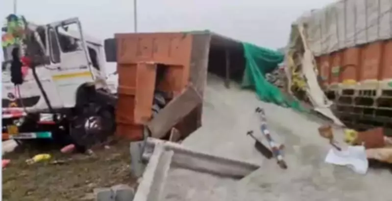 Dense Fog Triggers Multi-Vehicle Pile-Up on Bundelkhand Expressway, Two Injured