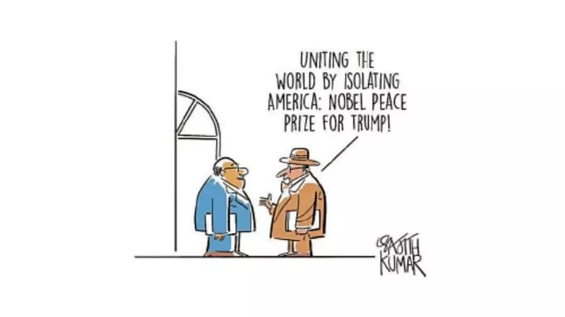 DH Cartoon Satirizes Trump's Nobel Peace Prize Nomination