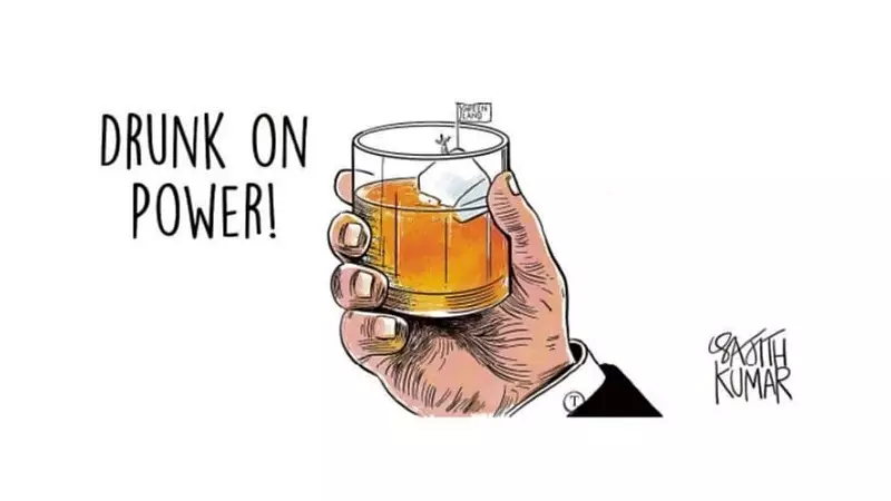 DH Toon: Drunk on Power - A Satirical Take on Political Hubris