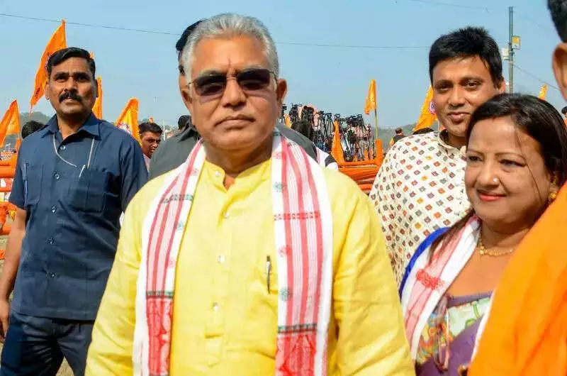 Dilip Ghosh Silent After Delhi Directive, Skips Media in Kharagpur