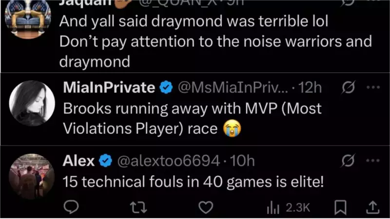 Dillon Brooks Nears 100 Career Technical Fouls, Leads NBA with 14 This Season