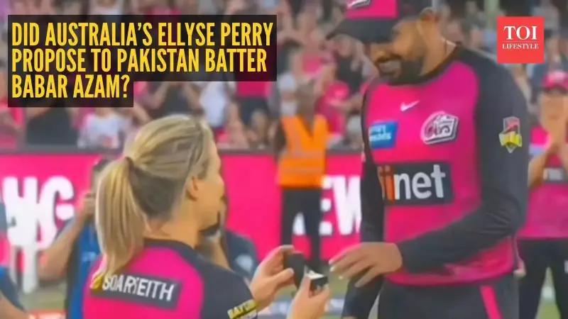 Ellyse Perry Proposes to Babar Azam? Viral Photo Debunked as AI Fake