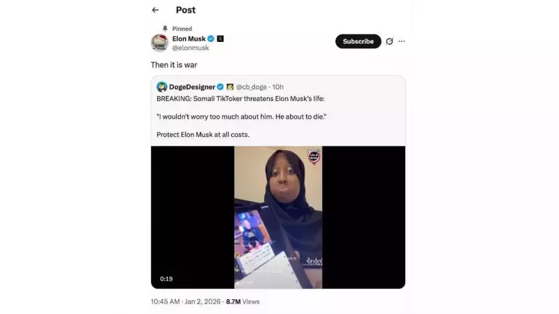 Elon Musk Declares 'War' After TikToker's Threat Over Minnesota Fraud Probe