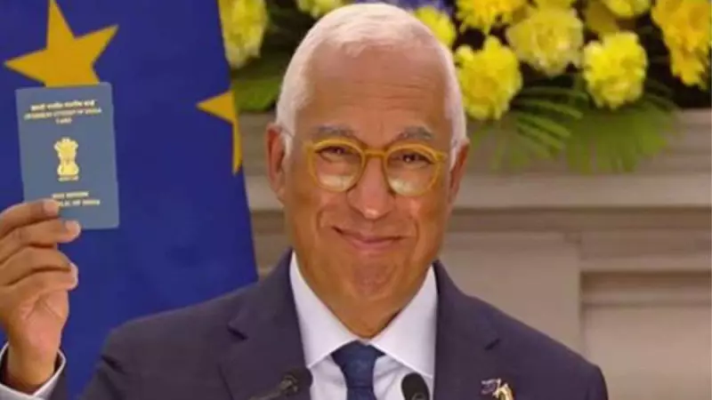 EU Council President Antonia Costa's Passport Gesture Highlights Personal Connection to India-EU Ties