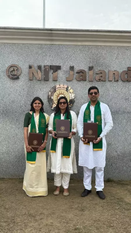 Family Triumph: Three Members Awarded PhD at NIT Convocation in Amritsar