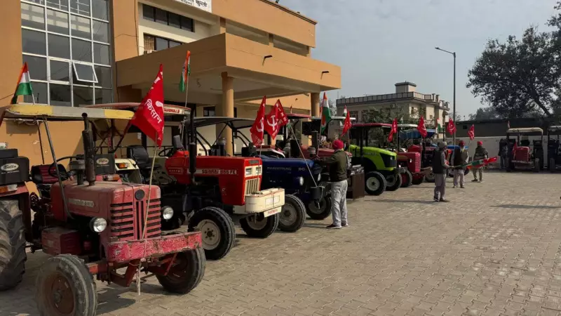 Farmers Stage Republic Day Tractor Marches in Punjab, Haryana Demanding Pending Reforms