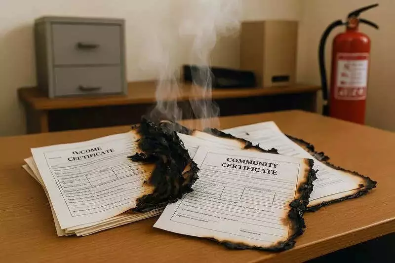 Fire at Kanchikacherla Tahsildar Office Damages Certificates, Major Records Saved