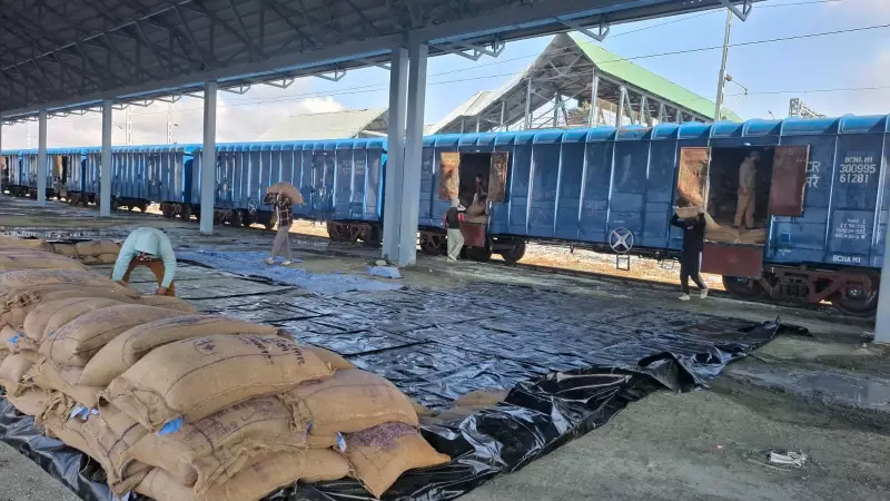 First Full Rake of 2,600 Tonnes Rice Arrives in Kashmir Valley via Railways