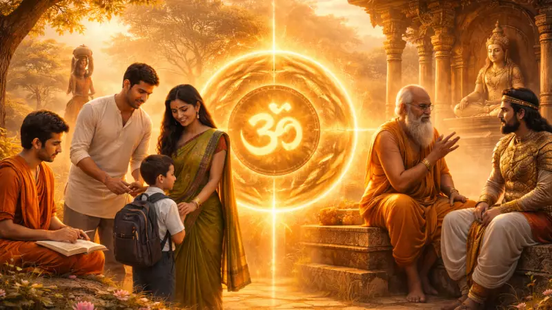 Five Core Hindu Beliefs Simply Explained: Dharma, Karma, Bhakti, Moksha, Ahimsa