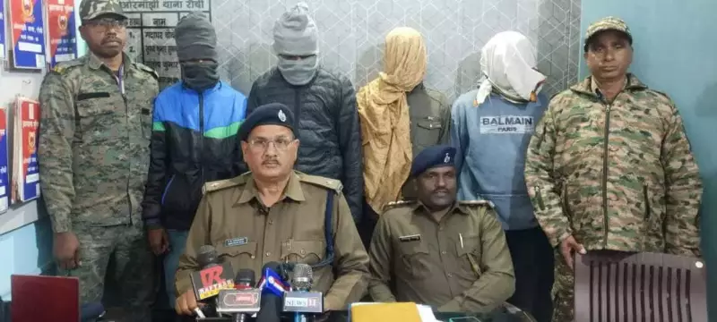 Four Arrested for Setting Bus Ablaze After Accident in Ranchi