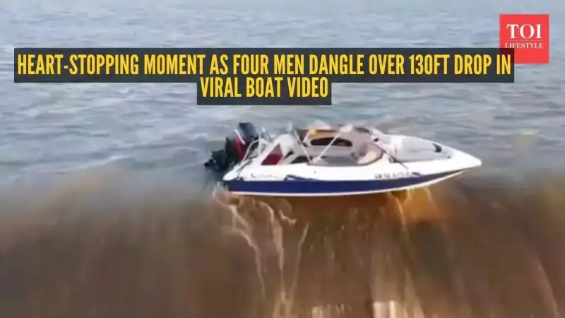 Four Men Rescued After Boat Hangs Over 40-Metre Dam Edge in South Africa
