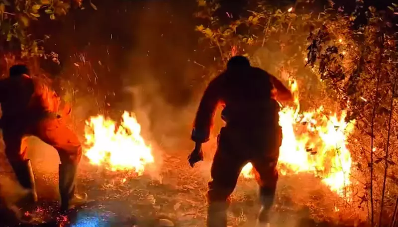 Fourth Deliberate Hill Fire in Raia: Firefighters Hampered by Lack of Access