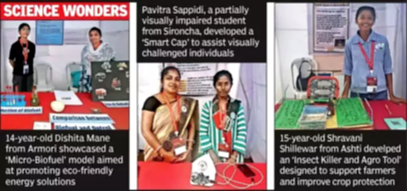 Gadchiroli Students Shine at National Science Exhibition with Innovative Models