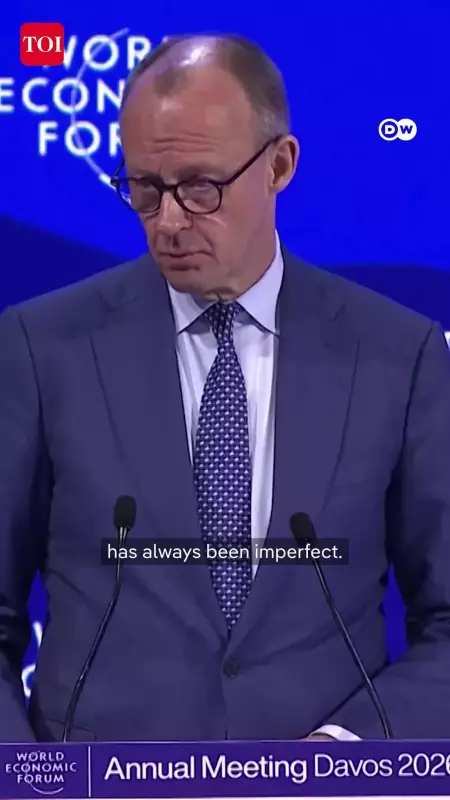 German Chancellor Merz Warns of Global Order Collapse, Calls for European Unity at Davos