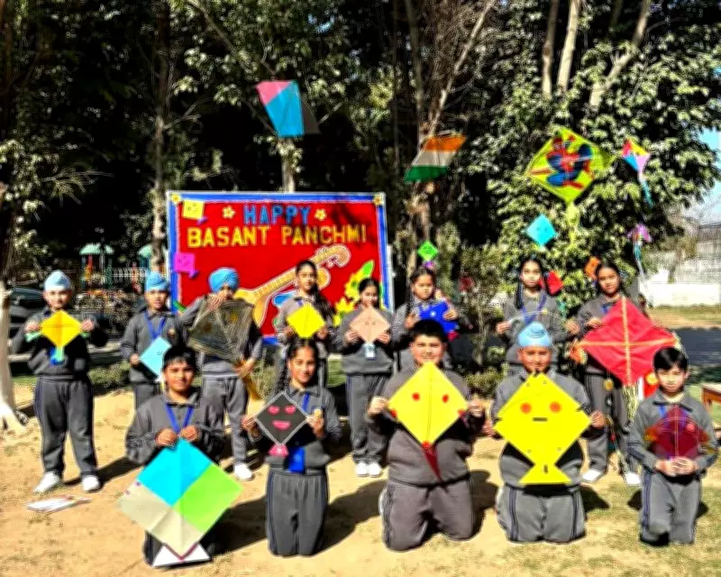 Golden Bells Public School, Mohali, Celebrates Basant Panchami with Cultural Fervor