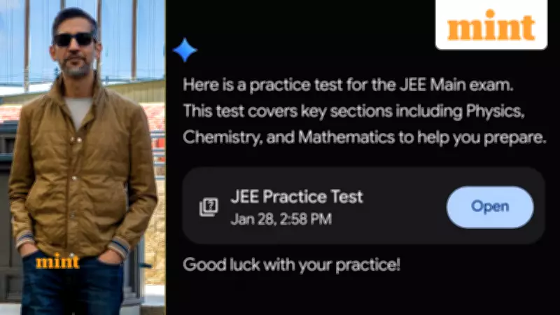 Google CEO Sundar Pichai Launches Free JEE Main Mock Tests on Gemini AI Platform